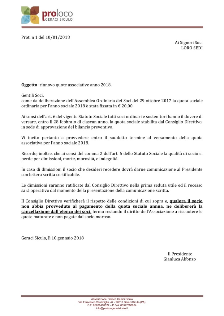 Geraci_Siculo_Pro_loco_Avviso_Tesseramento_2018